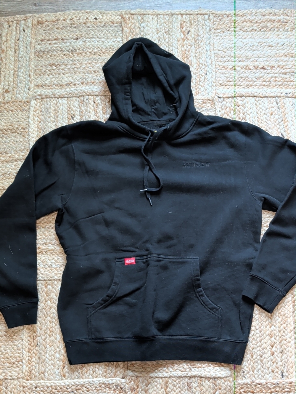 Seager Co. - Black Hooded Sweatshirt